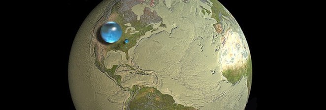 4 Degrees - world water droplet