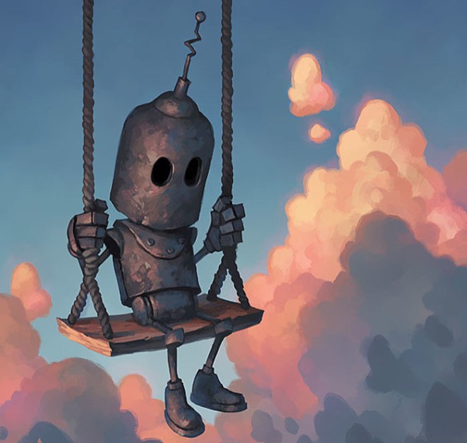 bot on a swing